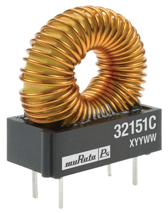 32102C INDUCTOR, 1MH, 0.45A TH TOROID MURATA POWER SOLUTIONS