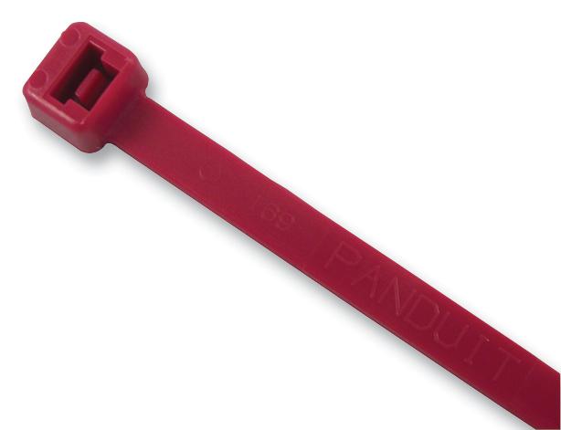 PLT4S-C2 CABLE TIE, 368X4.8MM, RED, PK100 PANDUIT