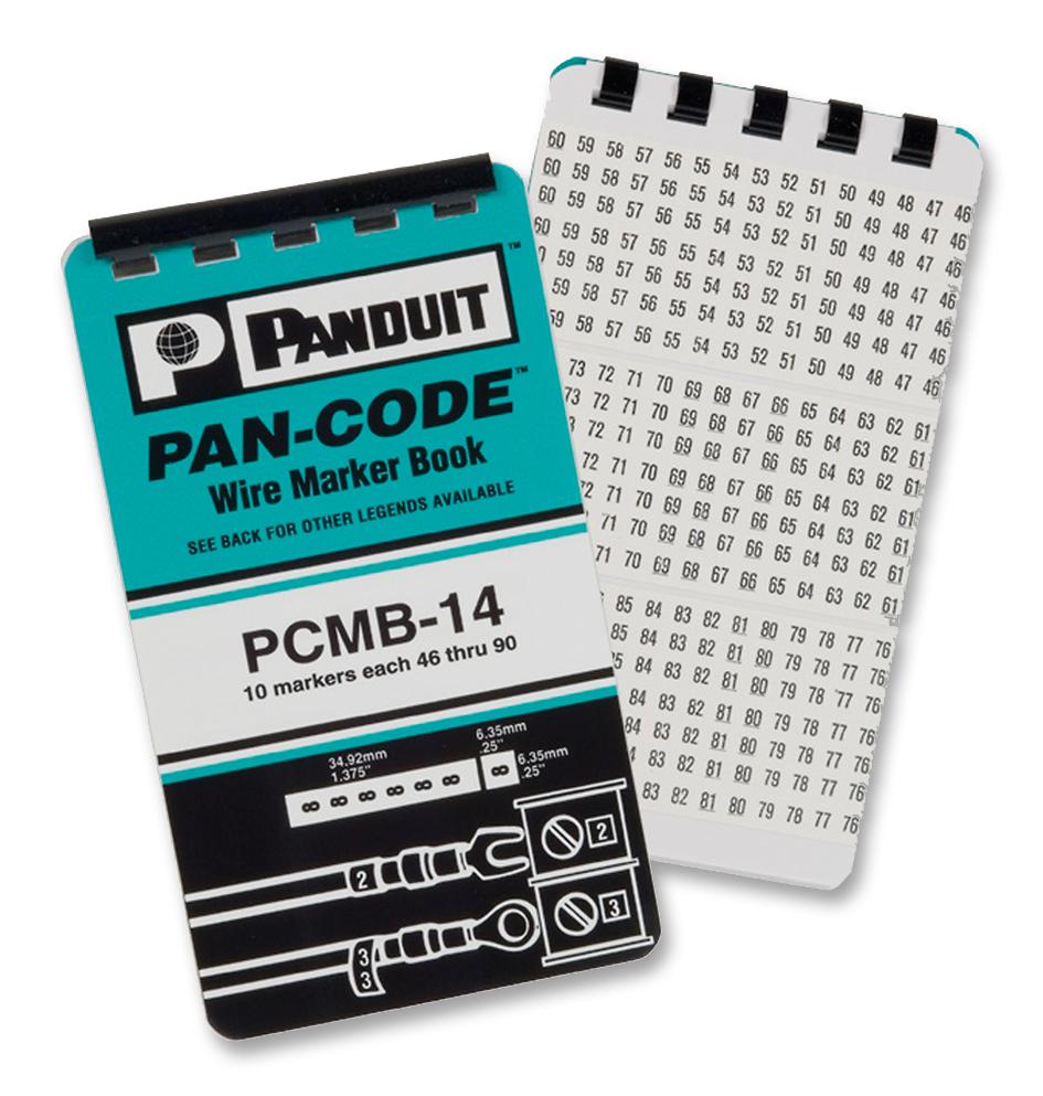 PCMB-14 CABLE MARKER, 46-90, X10 PANDUIT