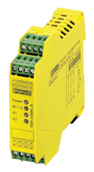 PSR-SCP-24UC/ESM4/3X1/1X2/B RELAY, SAFETY, 3NO, 1NC, 250V, 6A PHOENIX CONTACT