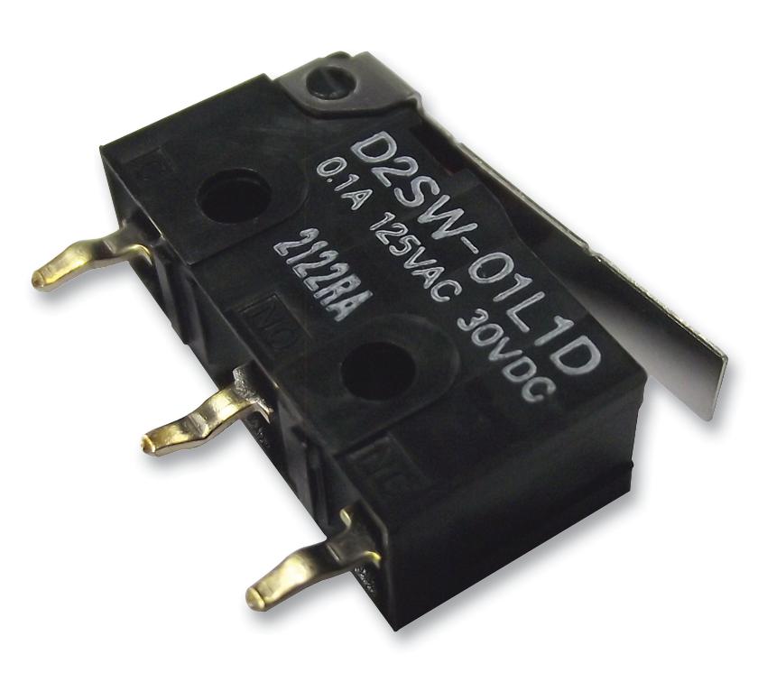 D2SW-P2L1B BY OMZ MICROSW, SPDT, 2A, 250VAC, PC PIN OMRON