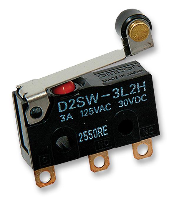 D2SW-01L2H MICROSWITCH, SPDT, 0.1A, SIM ROLLER OMRON