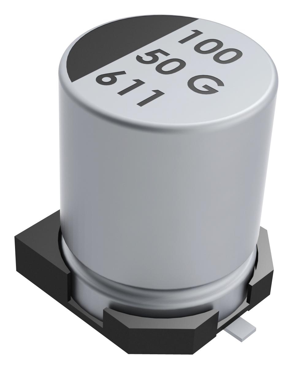 EDK107M016A9GAA CAP, 100UF, 16V, ALU ELEC, SMD KEMET