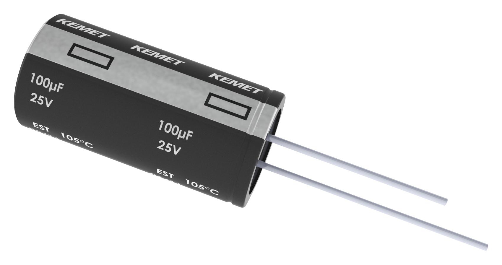 EST107M010AC3AA CAP, 100µF, 10V, 20% KEMET