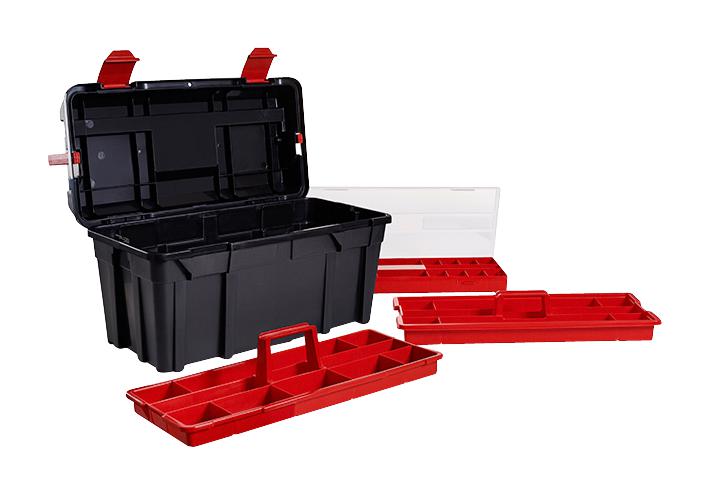 T35 TOOLBOX TOOL BOX T35, LARGE, BLACK/SILVER STIG RAVN