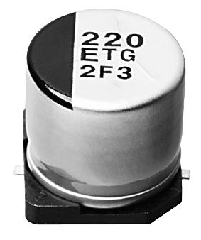 EEETG1V221UP CAP, 220µF, 35V, SMD PANASONIC