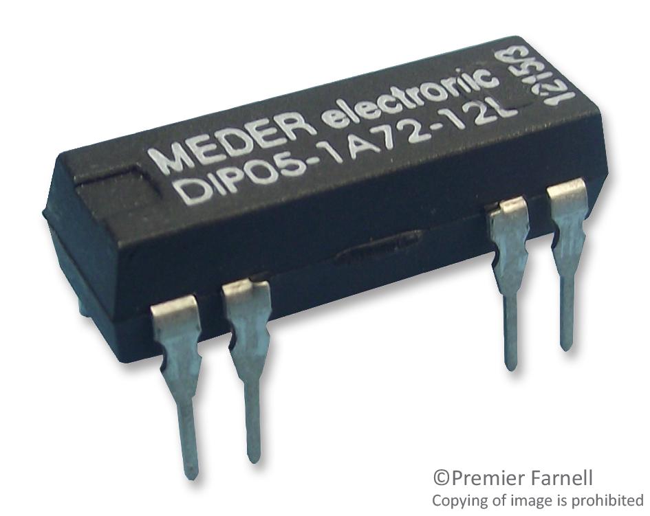 DIP05-2A72-21L RELAY, REED, DPST-NO, 200V, 0.5A, THT STANDEXMEDER