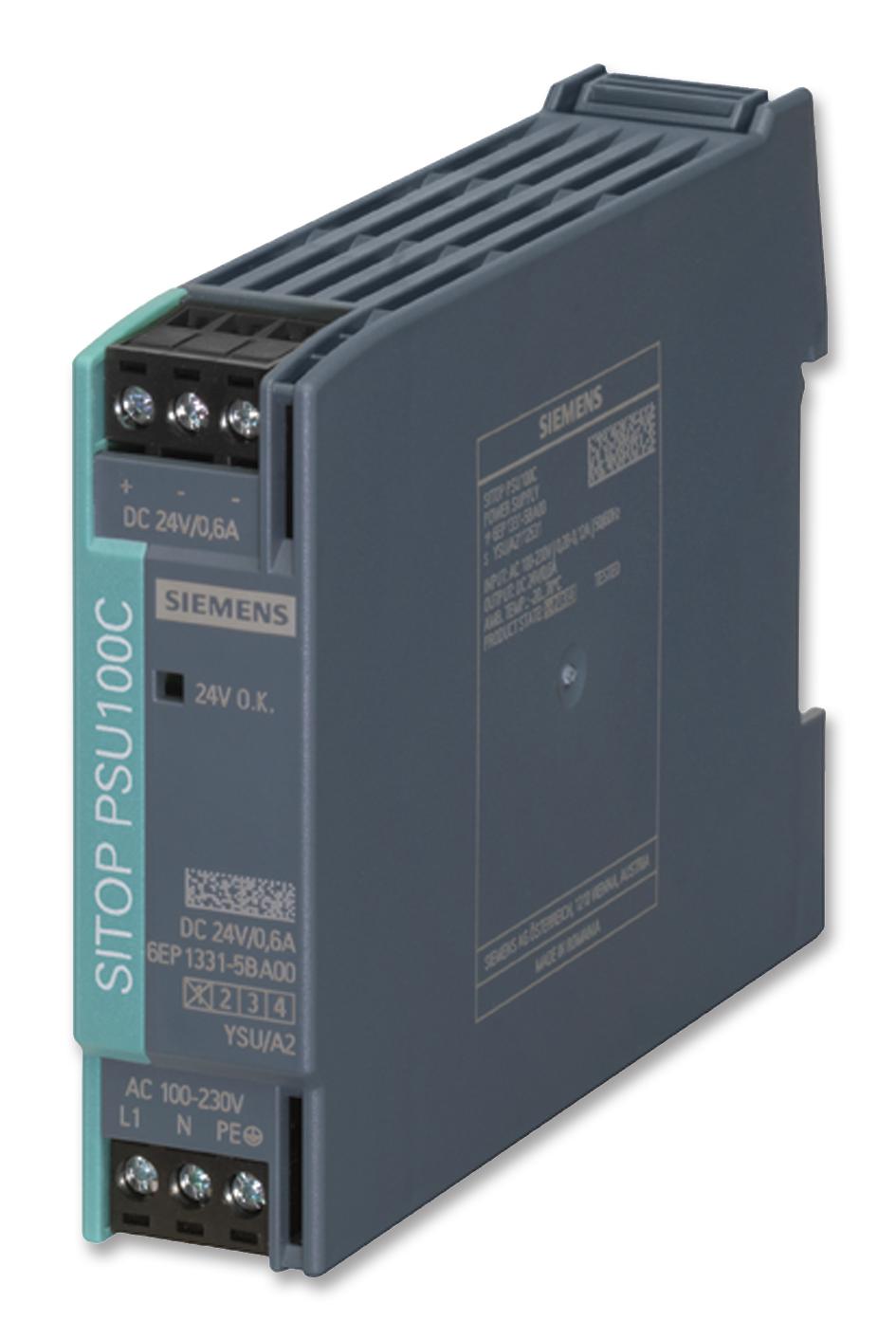 6EP1331-5BA00 PSU, SITOP, AC/DC, 24V, 0.6A SIEMENS