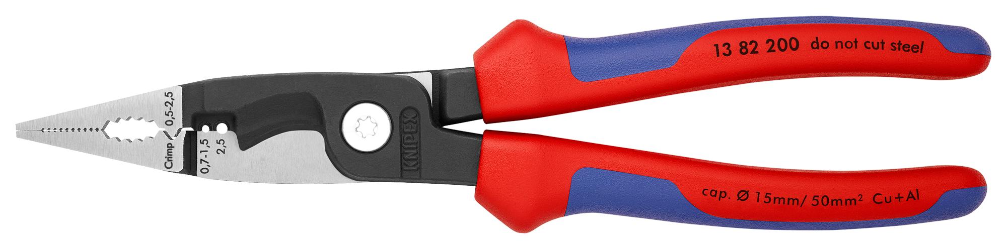 13 82 200 PLIER / CUTTER, ELECTRICIAN KNIPEX