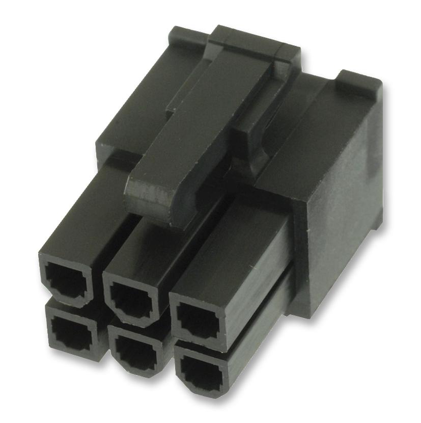 45559-0002 CONNECTOR HOUSING, RCPT, 6POS MOLEX