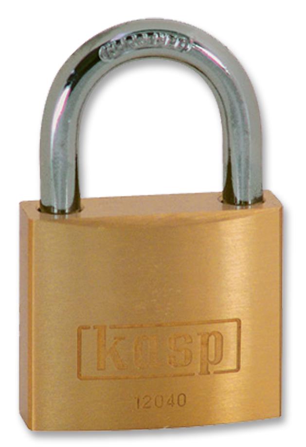 K12040 PADLOCK, BRASS, 40MM KASP SECURITY