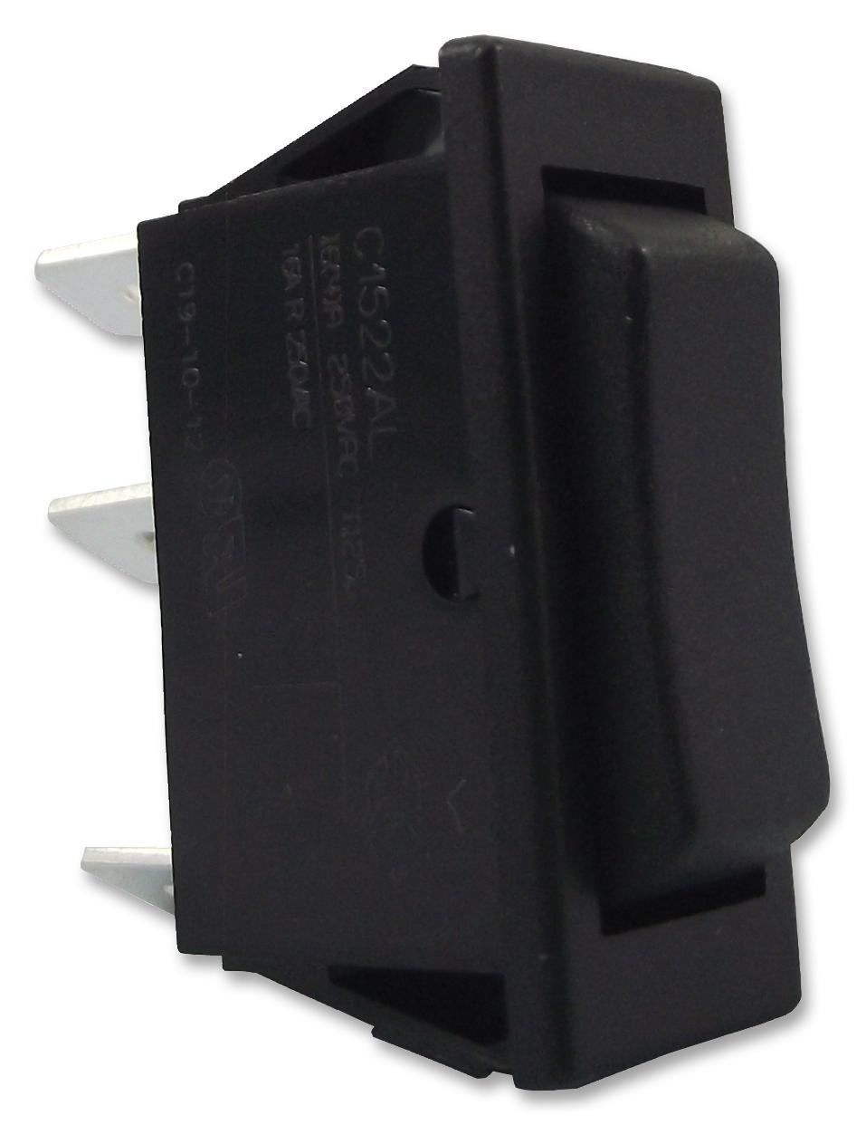C1522ALAAA SWITCH, ROCKER, SPST, (ON)-OFF-(ON) ARCOLECTRIC (BULGIN LIMITED)