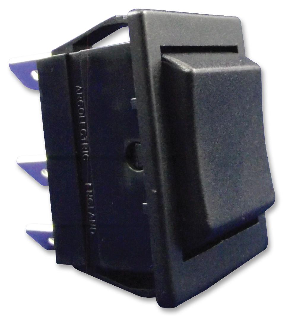 C1570ALAAA SWITCH, ROCKER, DPDT, BLACK, ON-OFF-ON ARCOLECTRIC (BULGIN LIMITED)