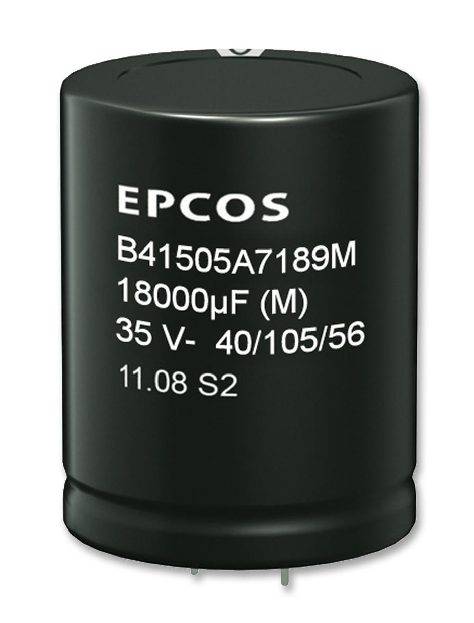 B41505A7189M000 CAP, 18000µF, 35V, ALU ELEC, SNAP IN EPCOS