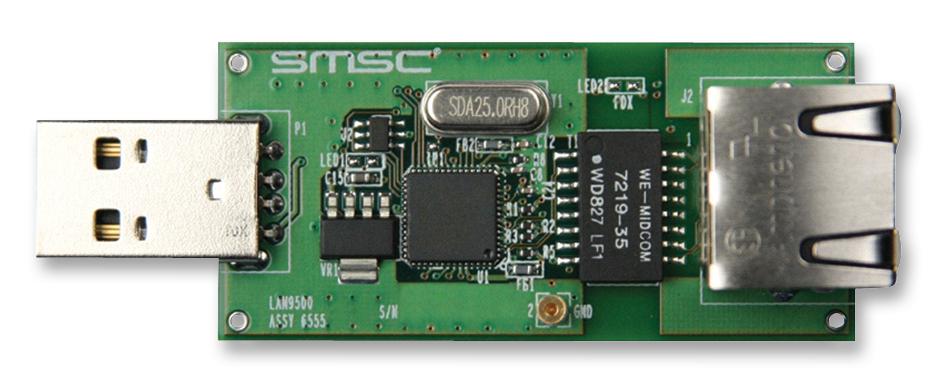 EVB-LAN9500A-LC EVALUATION BOARD, USB/ENET PHY, MICROCHIP
