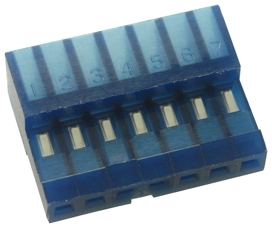 3-640442-7 CONNECTOR, RECEPTACLE, IDC, 26AWG, 7WAY AMP - TE CONNECTIVITY