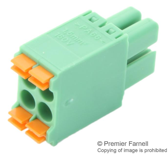 DFMC 1,5/10-ST-3,5 TERMINAL BLOCK, PLUGGABLE, 10POS, 16AWG PHOENIX CONTACT