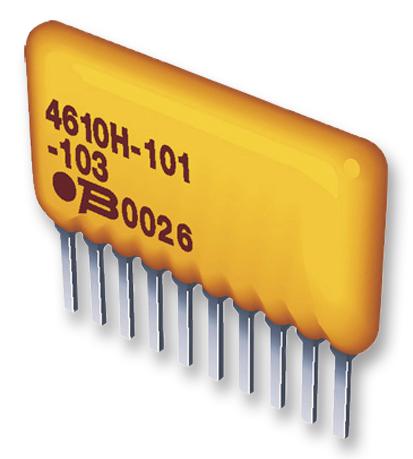 4608X-102-333LF RESISTOR N/W, 4RES, 33KOHM, 2%, TH BOURNS