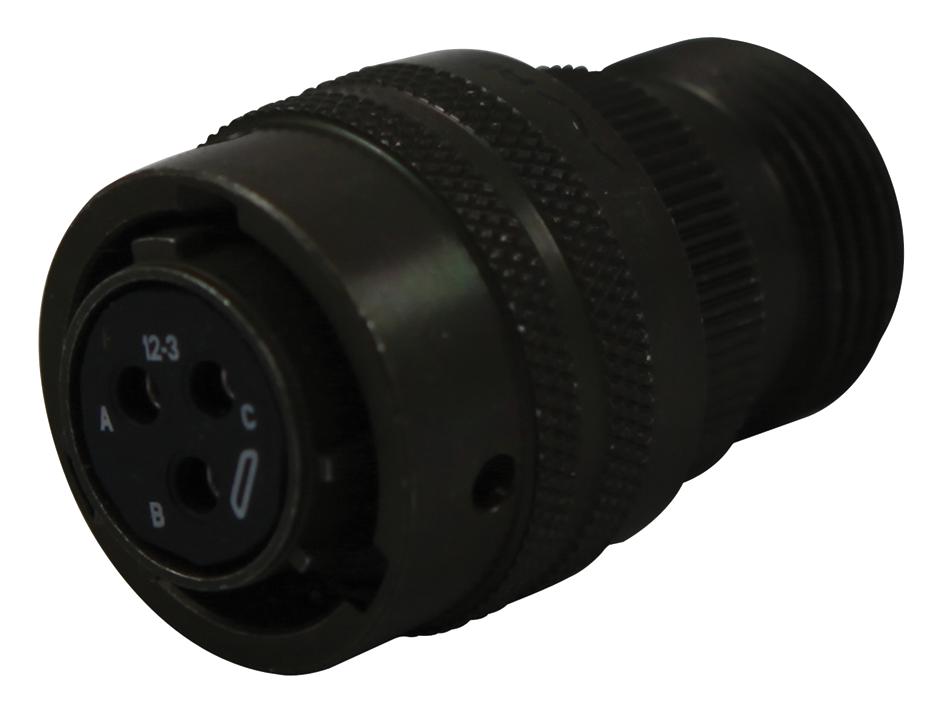 PT06A12-3S CIRCULAR CONNECTOR, PLUG, 12-3, CABLE AMPHENOL