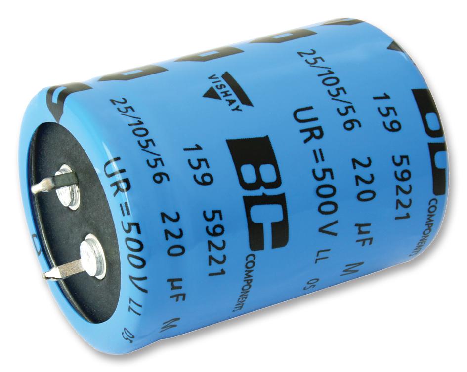 MAL215919471E3 CAP, 470µF, 500V, ALU ELEC, SNAP-IN VISHAY
