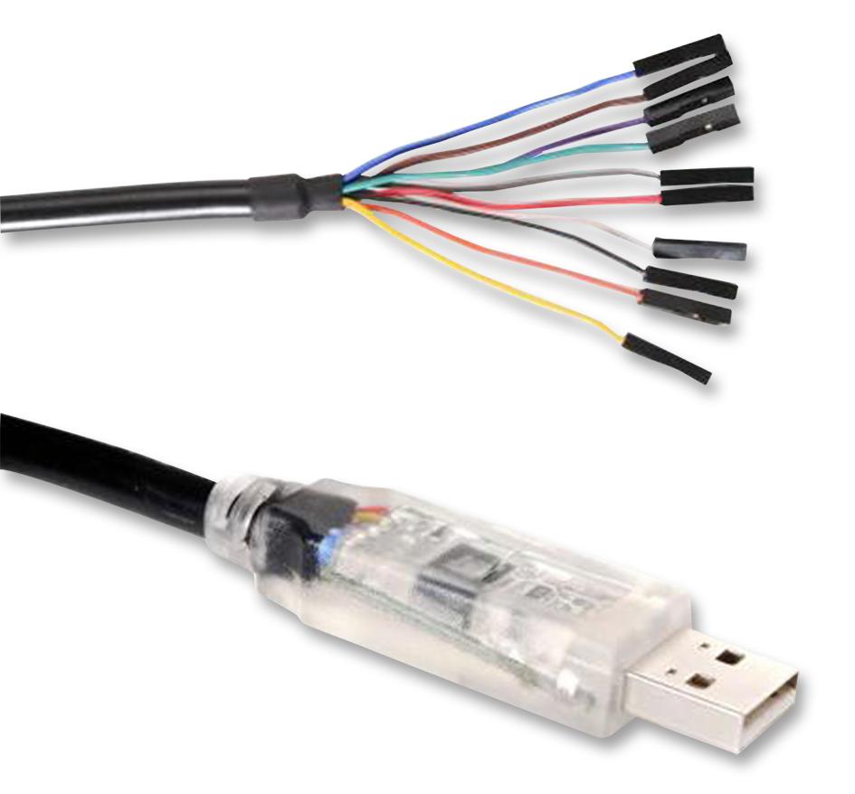 C232HM-EDHSL-0 CABLE, USB/MPSSE, 0.45A/5V O/P, 50CM FTDI