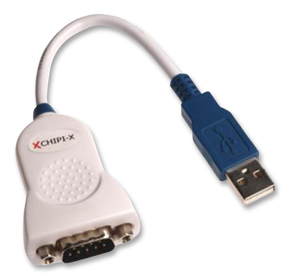 CHIPI-X10 CABLE, USB - DB9 MALE RS232, 10CM FTDI