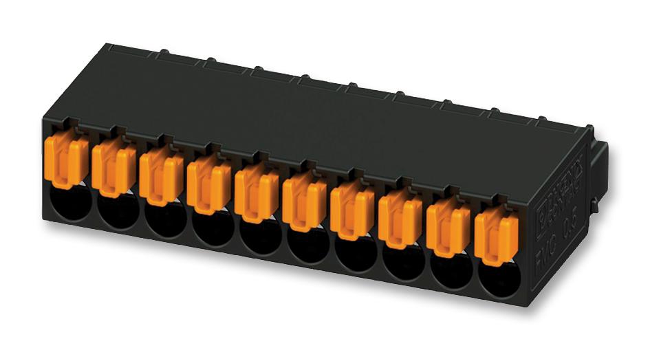 FMC 0,5/ 3-ST-2,54 TERMINAL BLOCK, PLUGGABLE, 3POS PHOENIX CONTACT