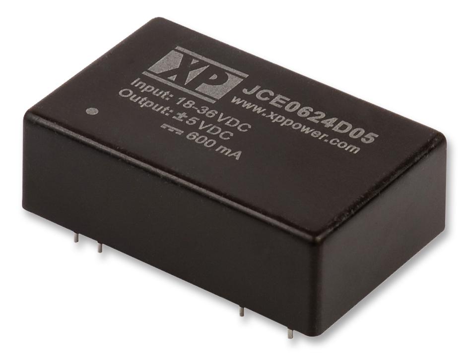 JCE0648D12 DC/DC CONVERTER, 6W, +/-12V, +/-0.25A XP POWER