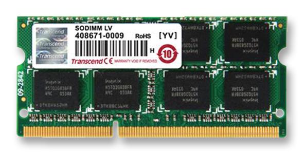 TS1GSK64V3H MEMORY, 8GB, SODIMM, DDR3, 1333MHZ TRANSCEND