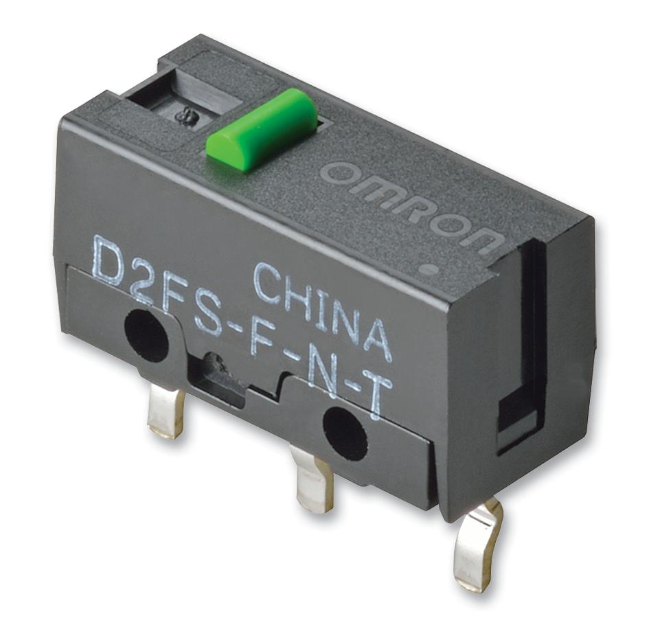 D2FS-F-N-T MICROSWITCH, PLUNGER, SPST, 0.1A, 6VDC OMRON