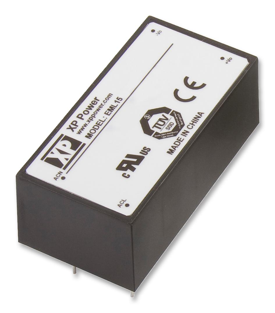 EML15US05-E AC/DC CONVERTER, 15W, 5V, 3A XP POWER