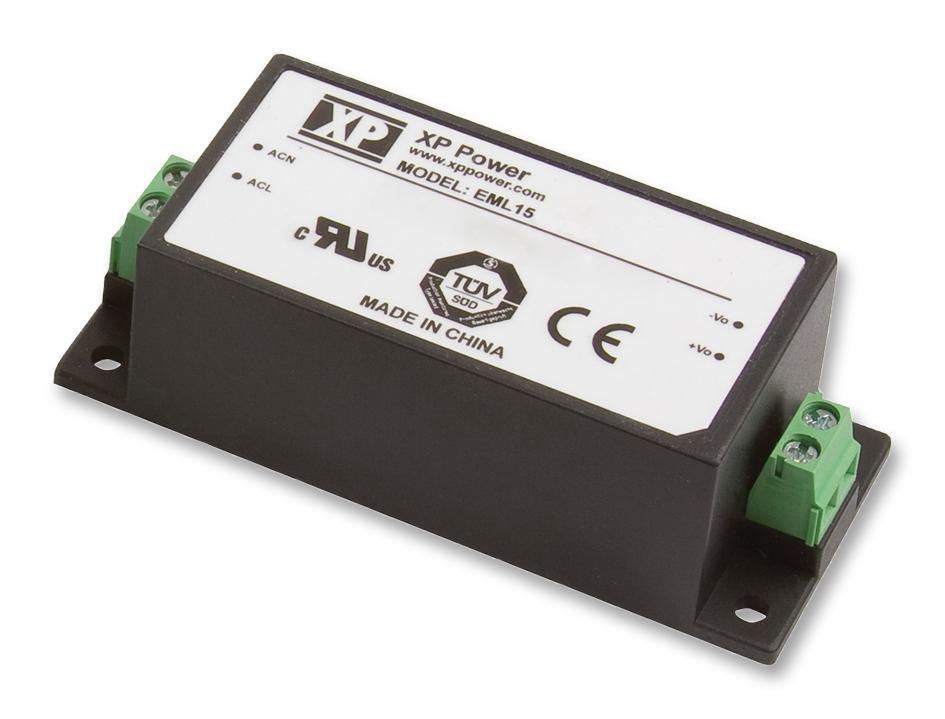 EML15US05-S AC/DC CONVERTER, 15W, 5V, 3A XP POWER