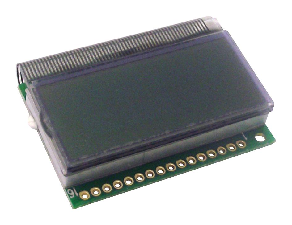 MC20803A6W-GPTLY LCD, ALPHA-NUM, 8 X 2, YELLOW GREEN MIDAS
