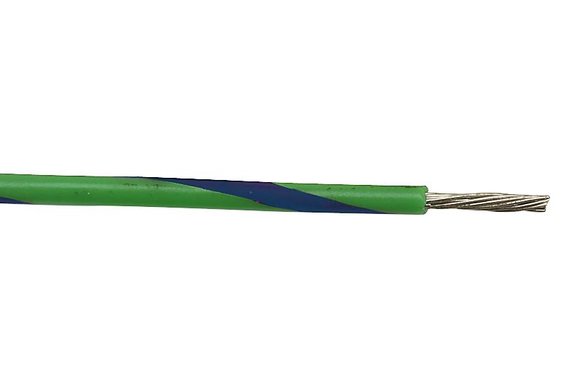 MP005389 HOOK-UP WIRE, 1.55MM, BLUE/GREEN, 100M MULTICOMP PRO