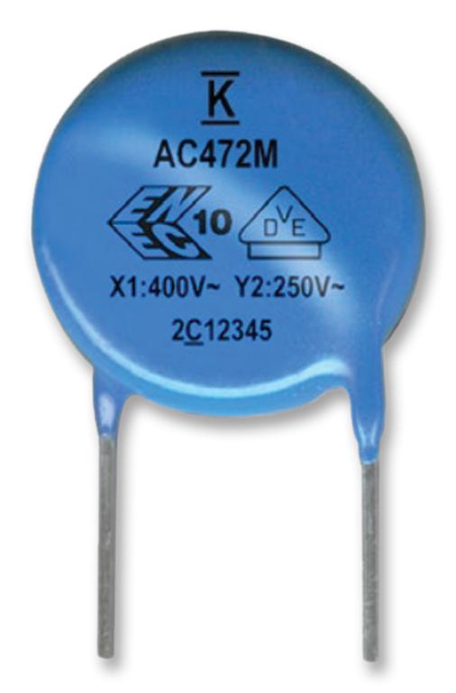 C921U222MVVDBA7317 CAP, 2200PF, 400VAC, 20%, Y5V KEMET