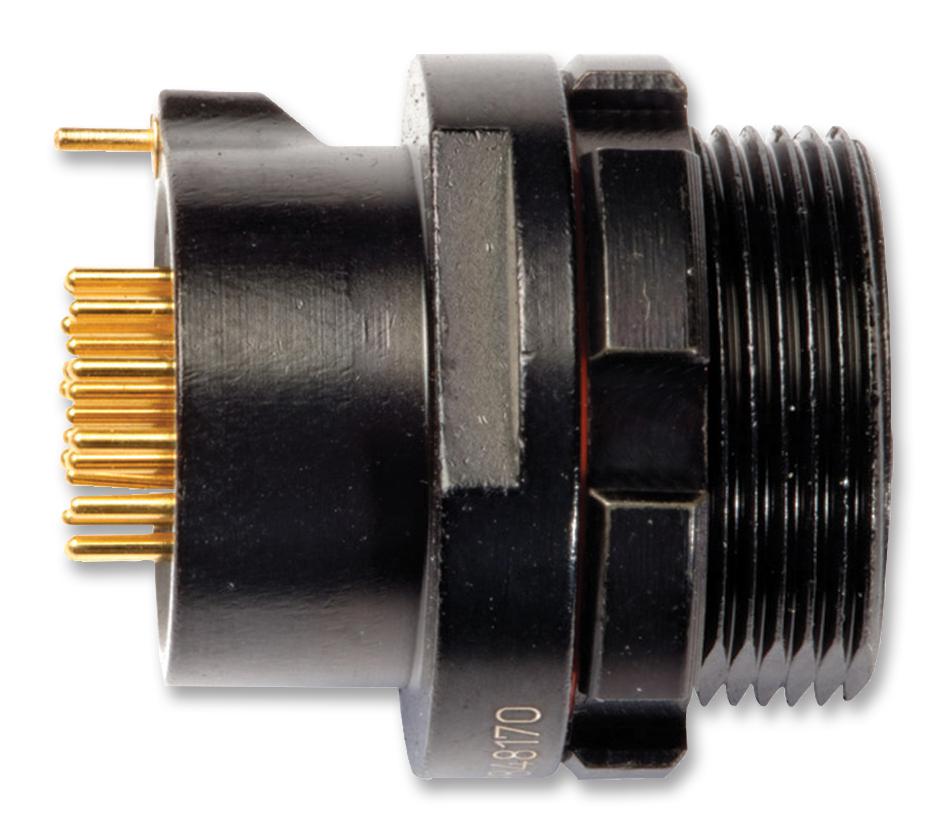 ABSC27AB0210PN CIRCULAR CONNECTOR, RCPT, 2-10, FLANGE TT ELECTRONICS / AB CONNECTORS