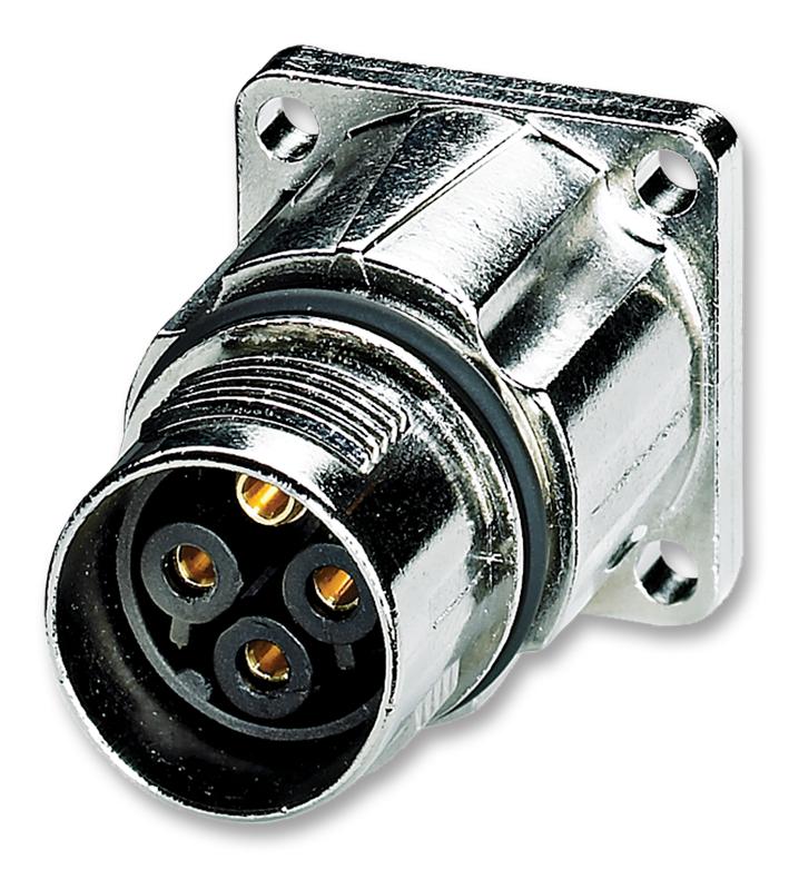 ST-3ES1N8AW400S CIRCULAR CONNECTOR, RCPT, 4POS, PANEL PHOENIX CONTACT