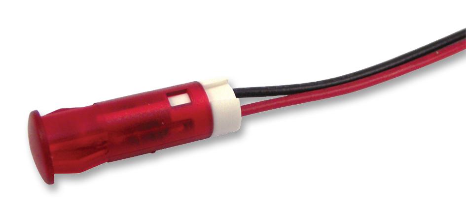 QS63XXR12 INDICATOR, LED PANEL MNT, 6MM, RED APEM