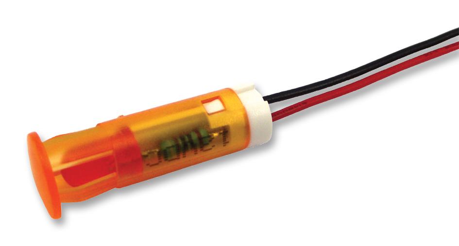 QS83XXHO110 INDICATOR, LED PANEL MNT, 8MM, ORANGE APEM