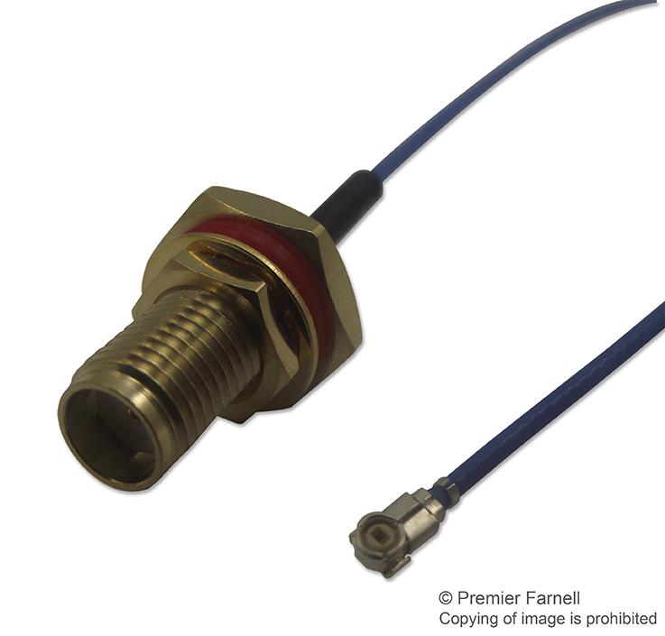 MC000824 RF COAXIAL CABLE, BLUE, IP67 SMA, 100MM MULTICOMP PRO