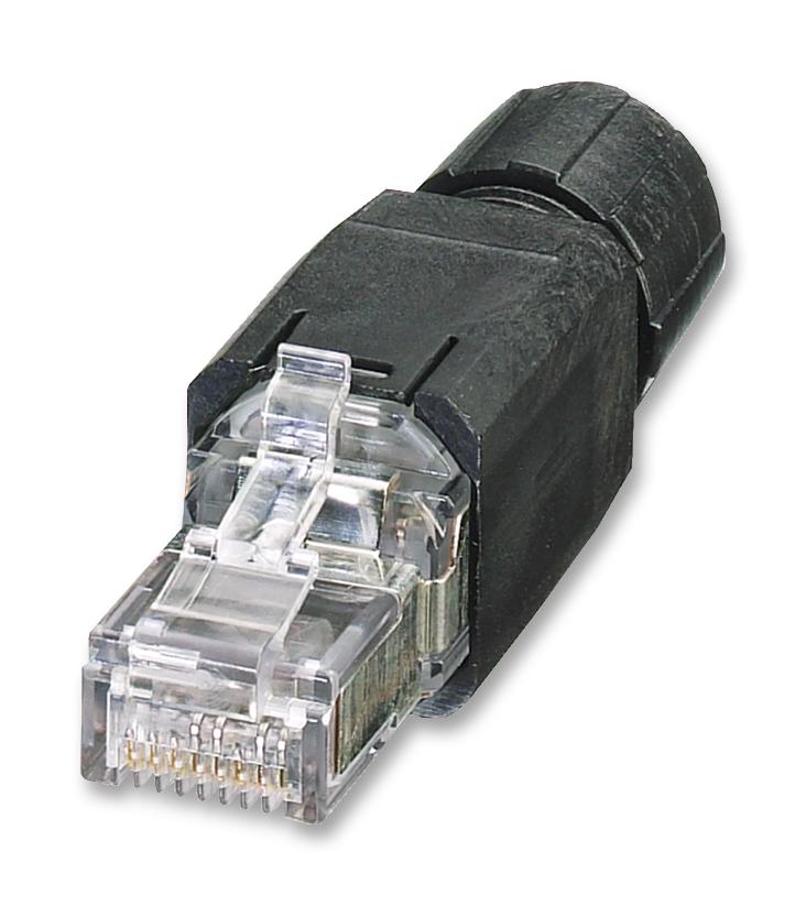 VS-08-RJ45-5-Q/IP20 BK CONN, RJ45, PLUG, 1PORT, 8P8C, CAT5E PHOENIX CONTACT