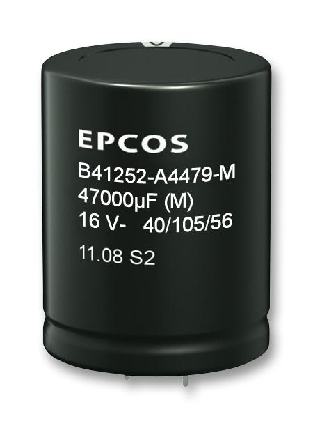 B41252A8228M000 CAP, 2200µF, 63V, ALU ELEC, SNAP-IN EPCOS