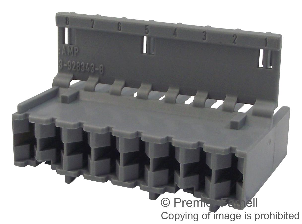 3-928343-8 PLUG & SOCKET CONN HOUSING AMP - TE CONNECTIVITY