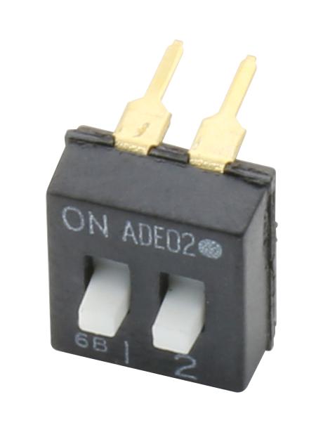 1825360-1 DIP SWITCH, 2POS, SPST, SLIDE ALCOSWITCH - TE CONNECTIVITY