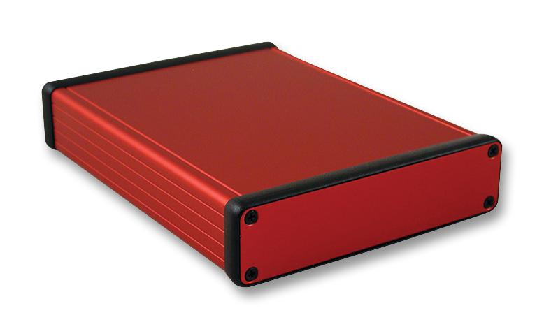 1455P1601RD PCB BOX ENCLOSURE, ALUM, RED HAMMOND