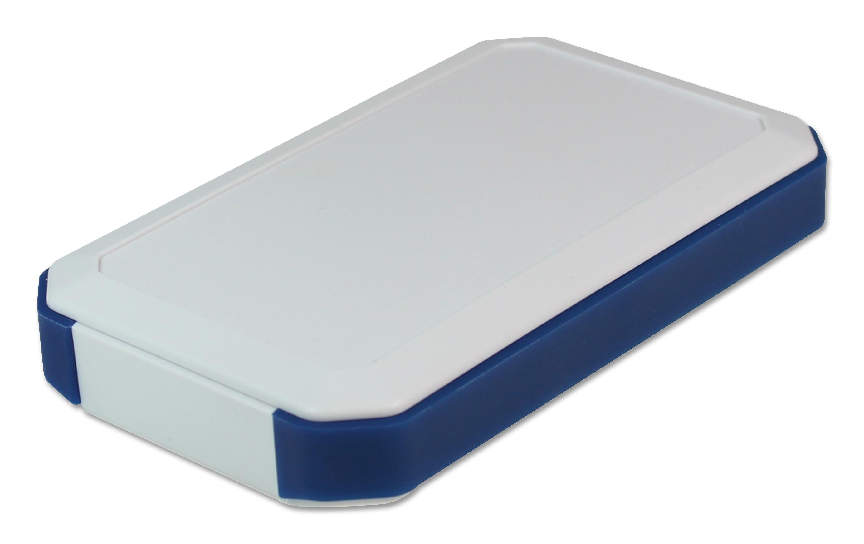 WH145-20-F4-WN HANDHELD ENCLOSURE, ABS, WHITE/BLUE TAKACHI