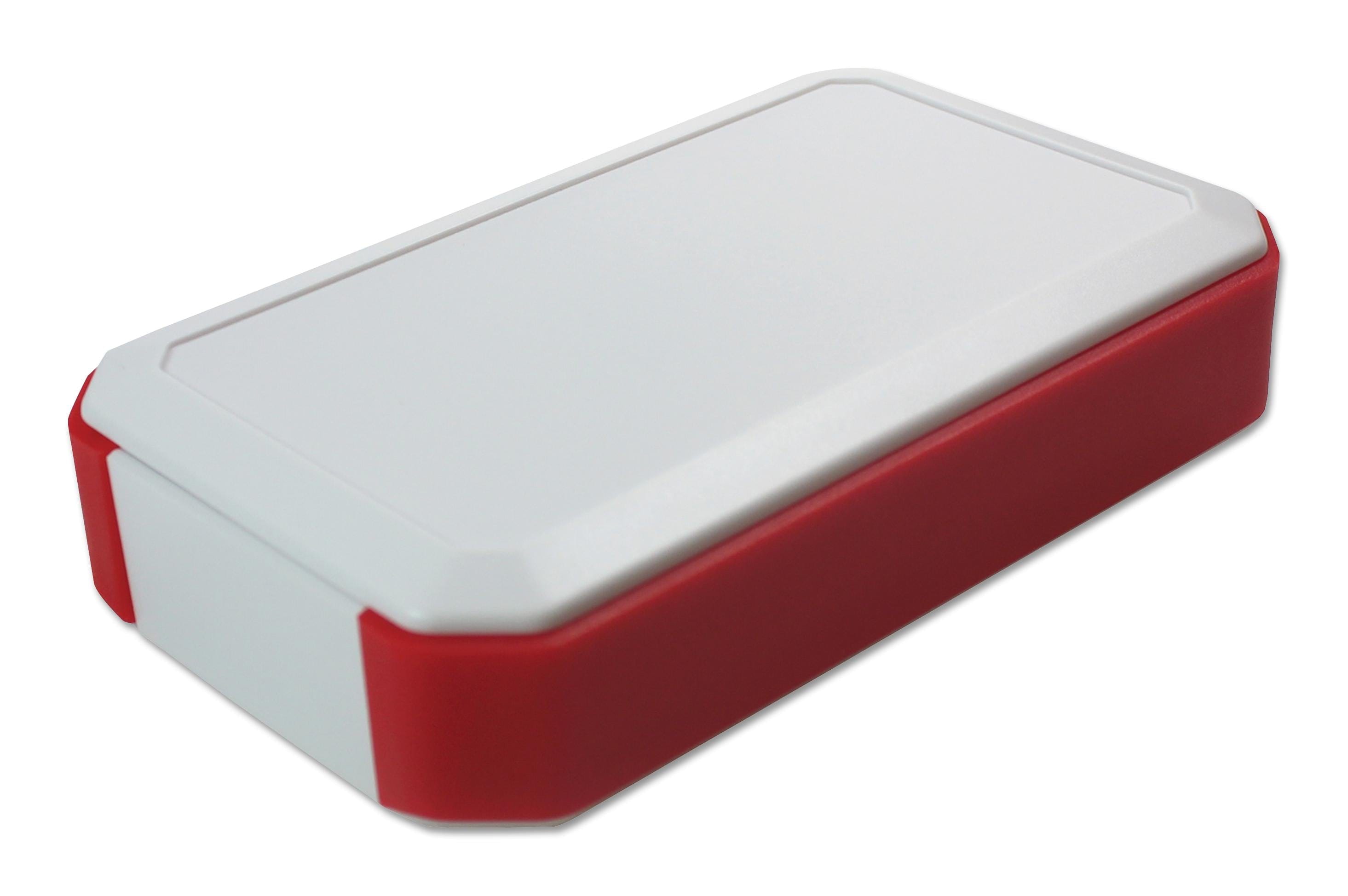 WH145-33-M3-WR HANDHELD ENCLOSURE, ABS, WHITE/RED TAKACHI