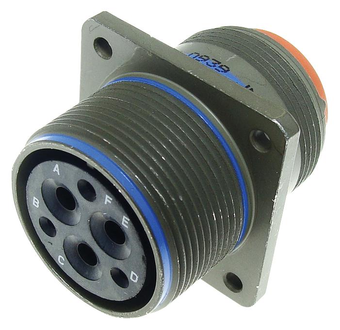 MS3450W10SL-4S CIRCULAR CONNECTOR, RCPT, 10SL-4, FLANGE AMPHENOL AEROSPACE