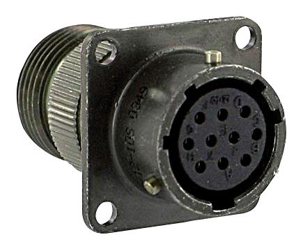 PT00A16-8S-SR CIRCULAR CONNECTOR, RCPT, 16-8, FLANGE AMPHENOL INDUSTRIAL