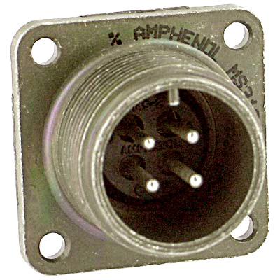 MS3102R36-9P CIRCULAR CONNECTOR, RCPT, 36-9, FLANGE ITT CANNON